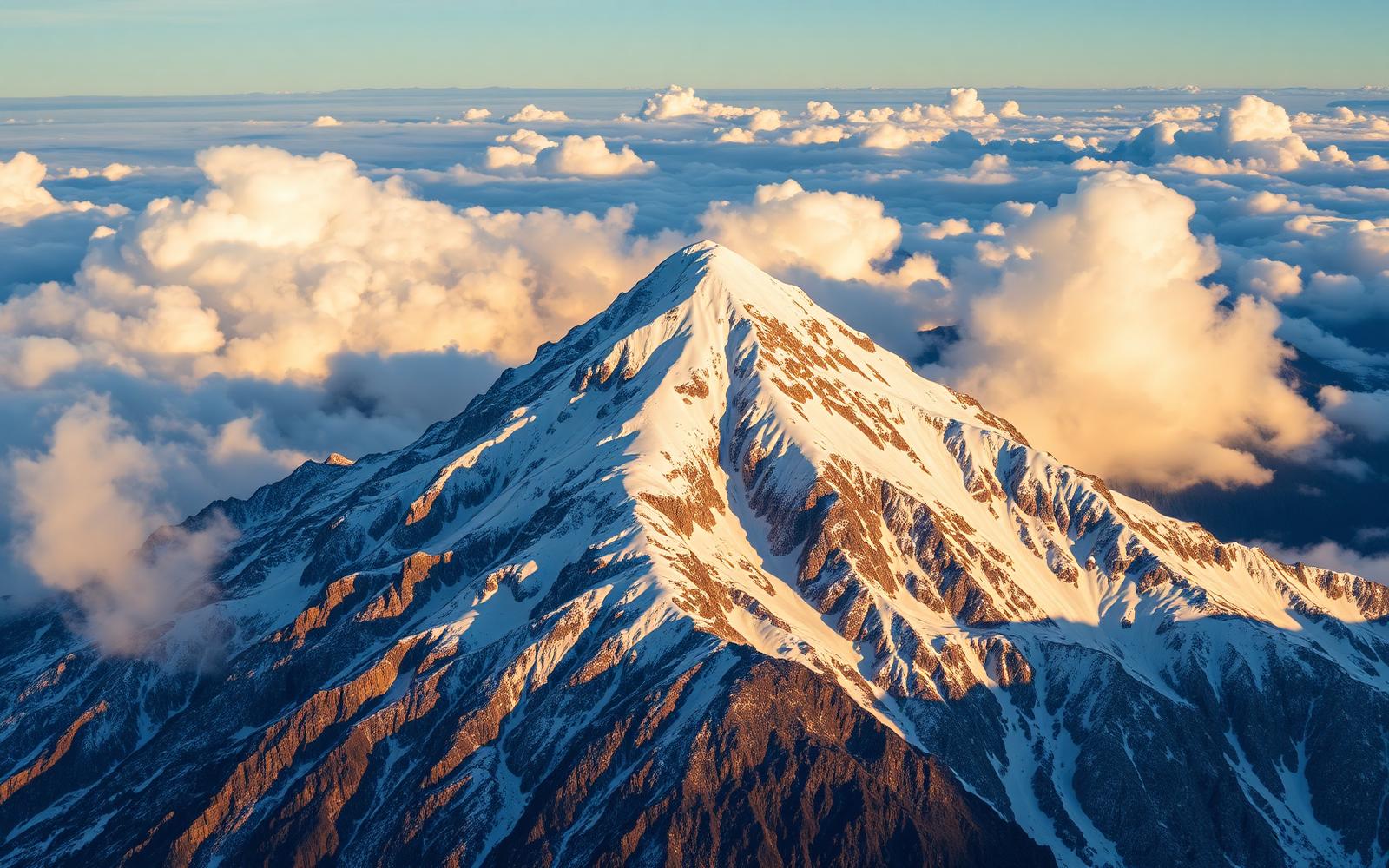 Cumbre nevada del Pirineo emergiendo sobre un mar de nubes — imagen ilustrativa de Pico Aneto