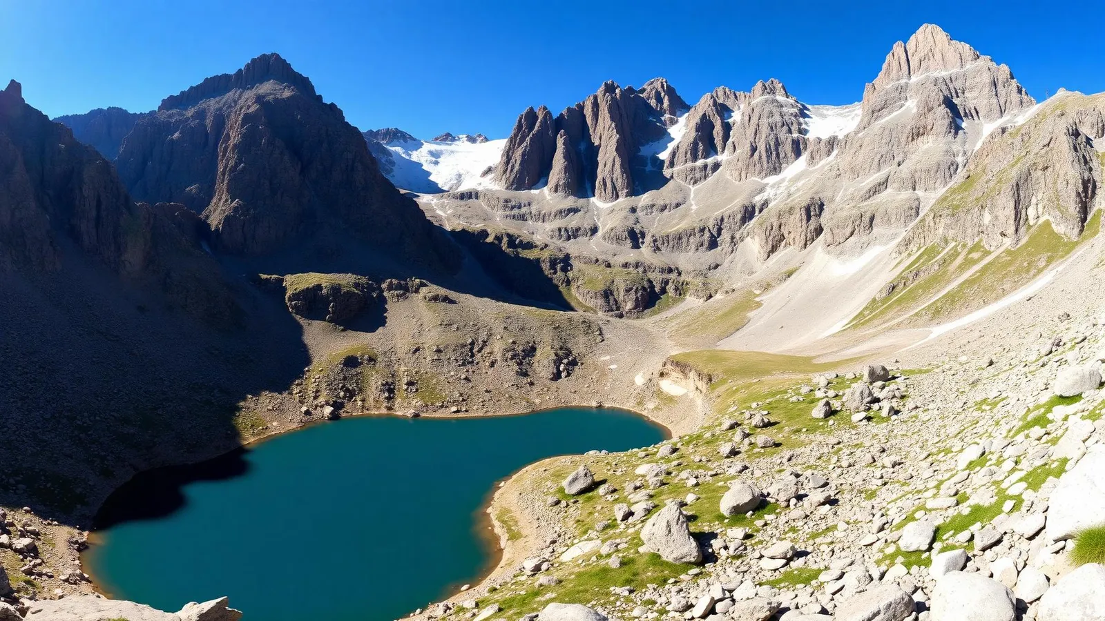 Vista panorámica de Ibón de Cregüeña (Valle de Benasque)