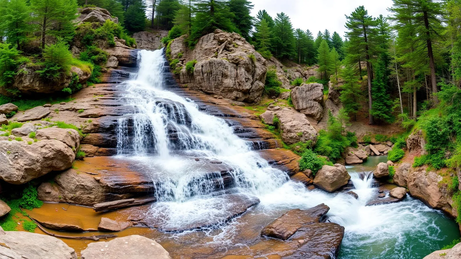 Vista panorámica de Cascadas de Espigantosa (Valle de Benasque)
