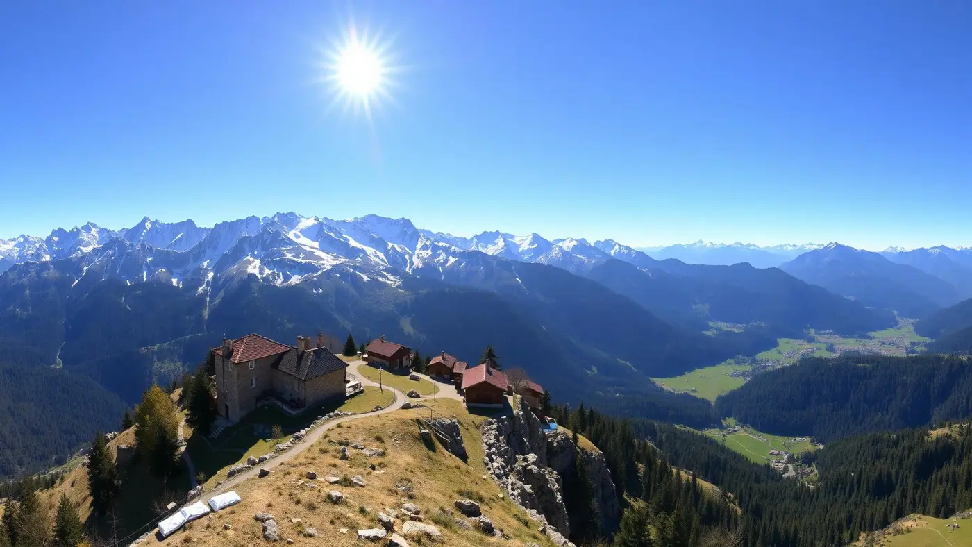 Vista panorámica de Cerler (Valle de Benasque)